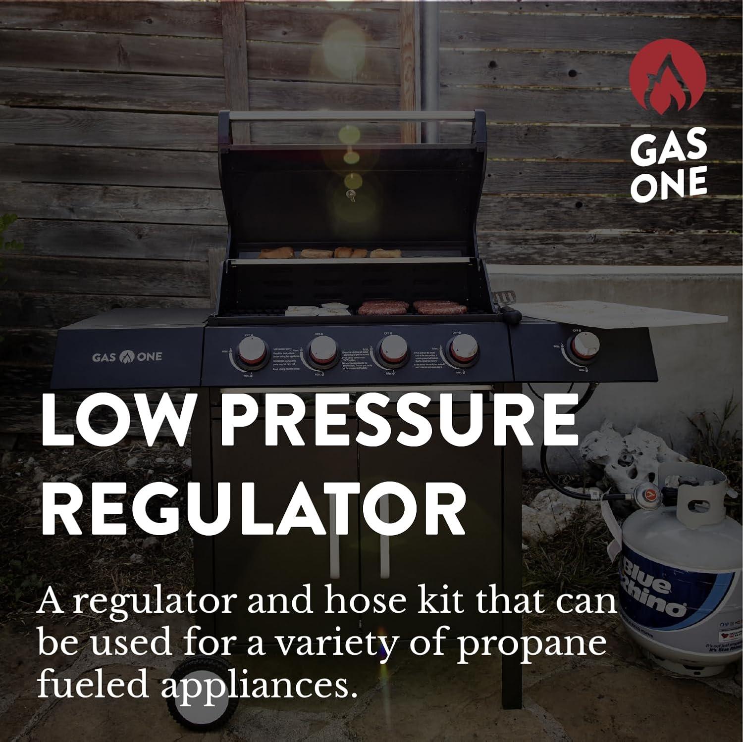 imageGasOne 5 Feet Propane Regulator Fire Pit Grill Heater Replacement Propane Hose5 Feet